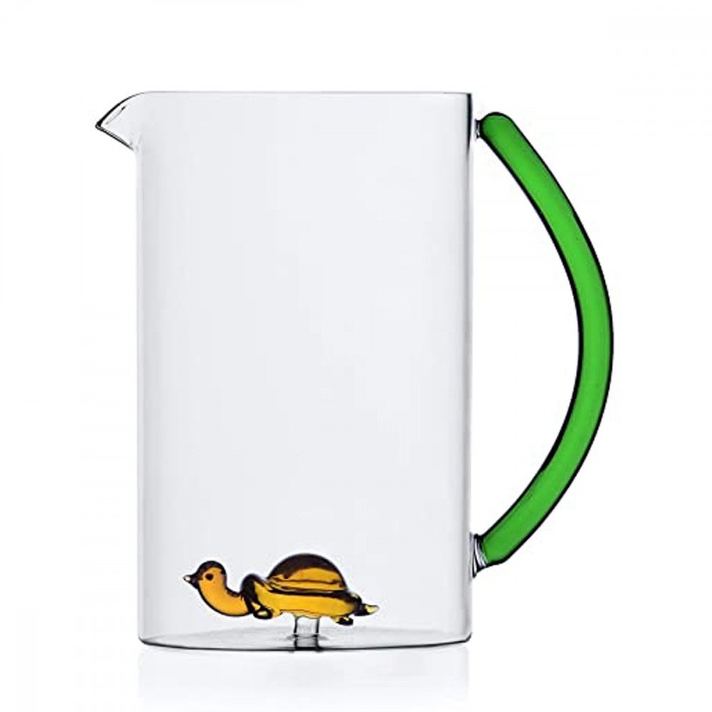Ichendorf Animal Farm Caraffa tartaruga manico verde