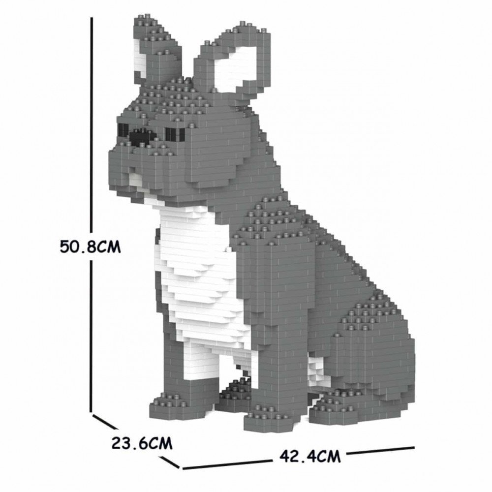 Jekca French Bulldog Grigio sitting Montato - immagine 4