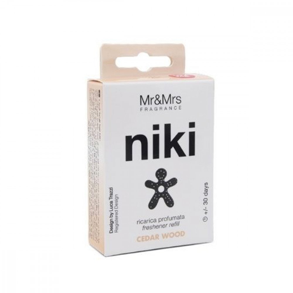 Mr&Mrs Fragrance Refill Profumatore per auto Niki Box Cedar Wood 2011