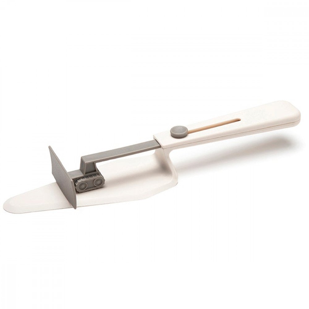 Peleg Design Cakedozer paletta per torte - bianco e grigio