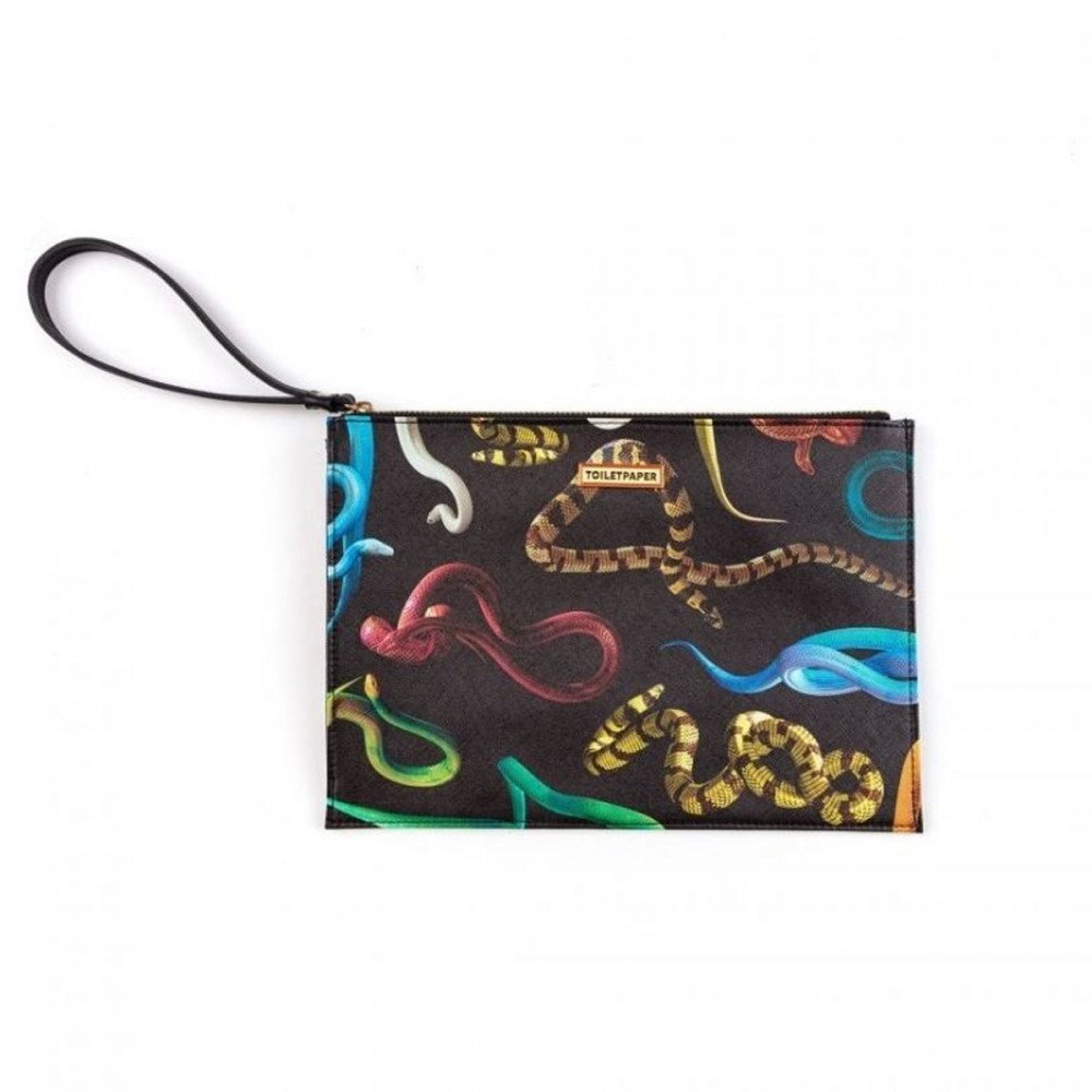Seletti Toiletpaper Borsa a mano Stripes Hands With Snakes