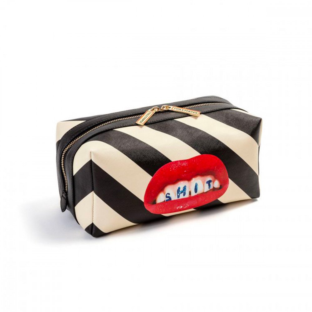 Seletti Toiletpaper Borsa a mano Stripes Shit - immagine 2