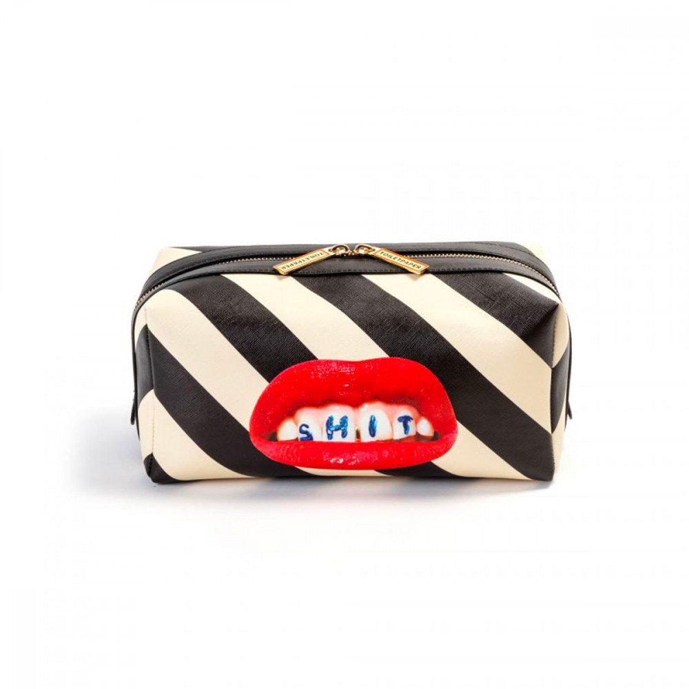 Seletti Toiletpaper Borsa a mano Stripes Shit