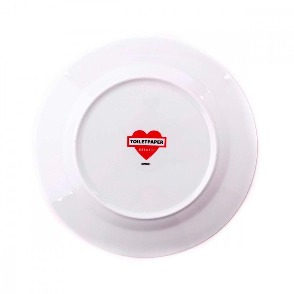 Seletti Toiletpaper piatto in porcellana Revolver - immagine 3