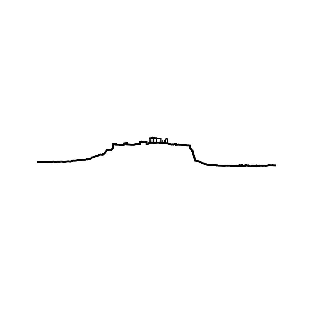 The Line profilo nero Atene