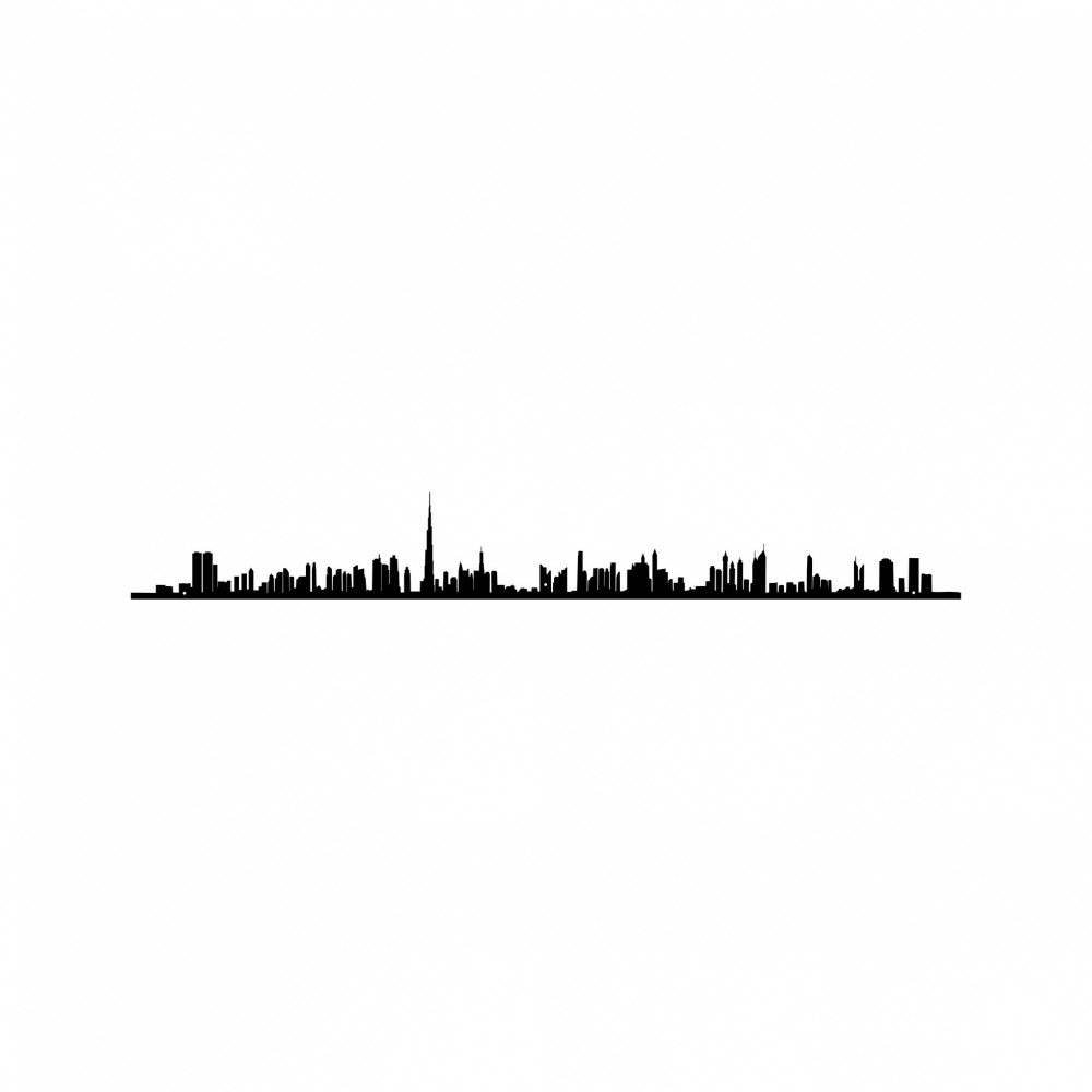 The Line profilo nero Dubai