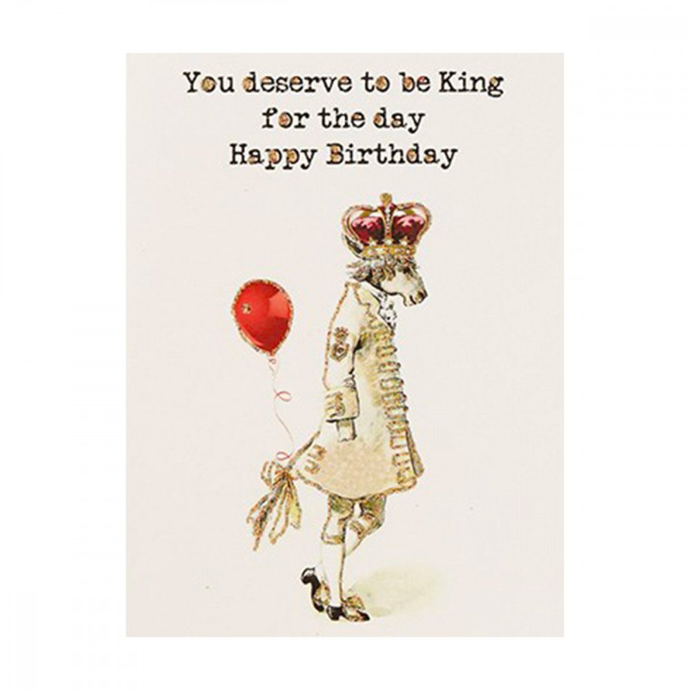 Vanilla Fly biglietto auguri King For the Day