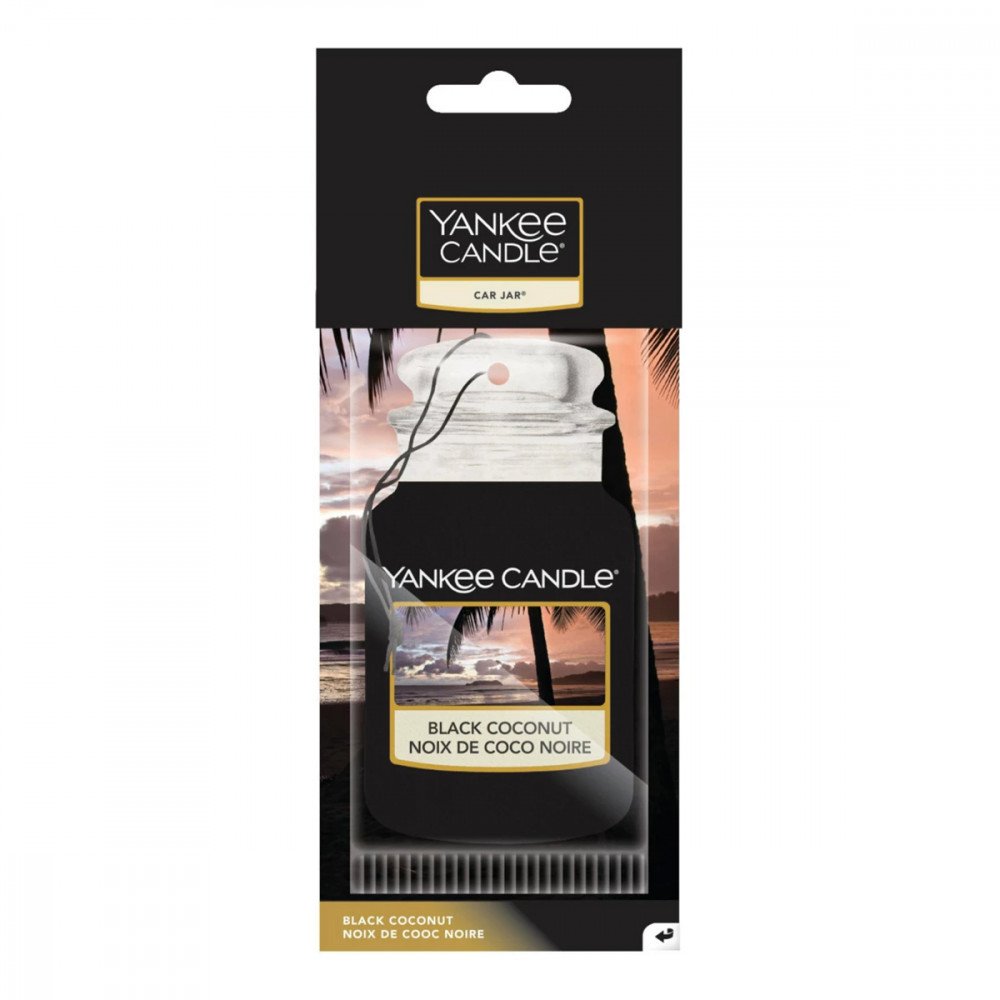 Yankee Candle Car Jar Paper Black Coconut