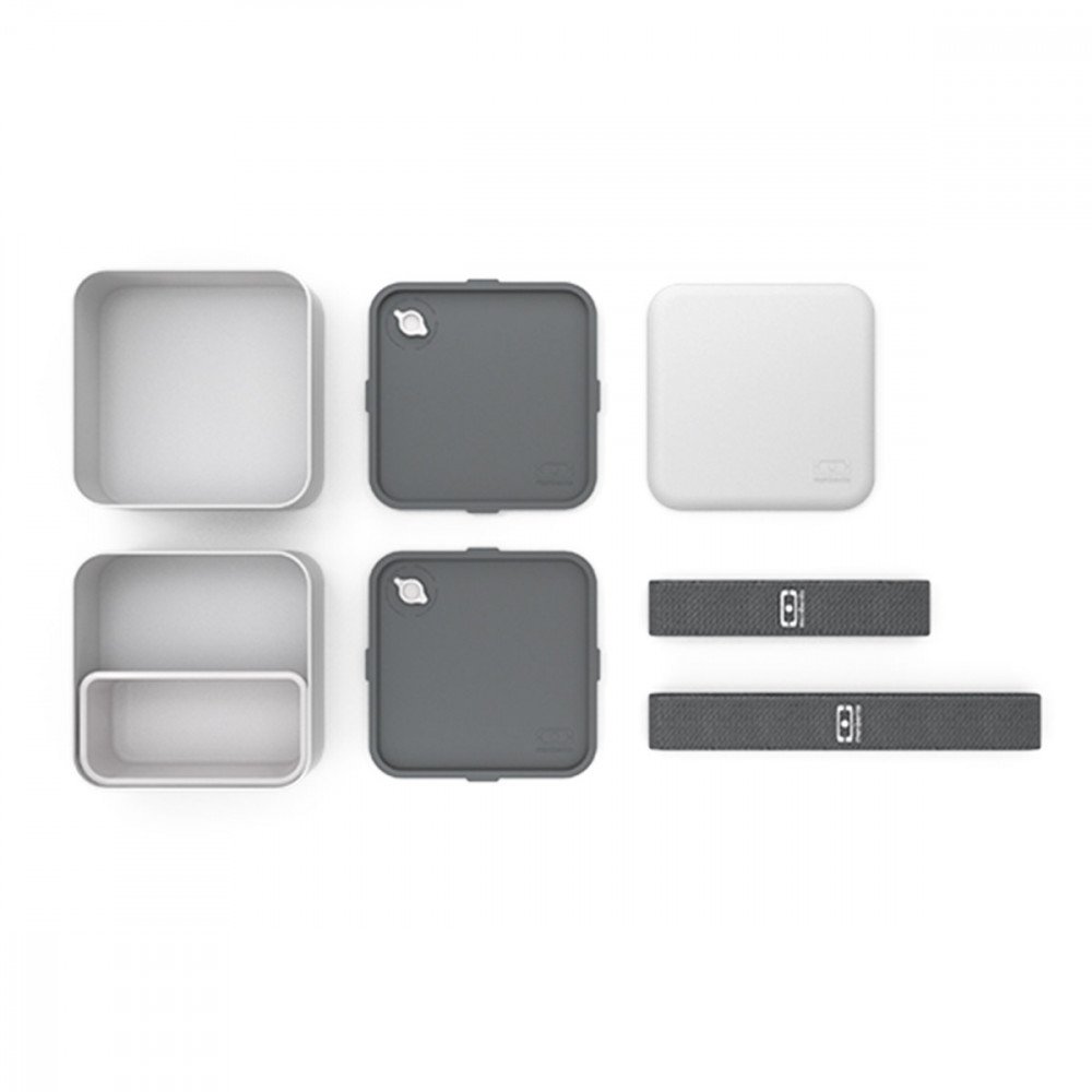 Monbento - Lunch Box Square Grey Coton - immagine 3