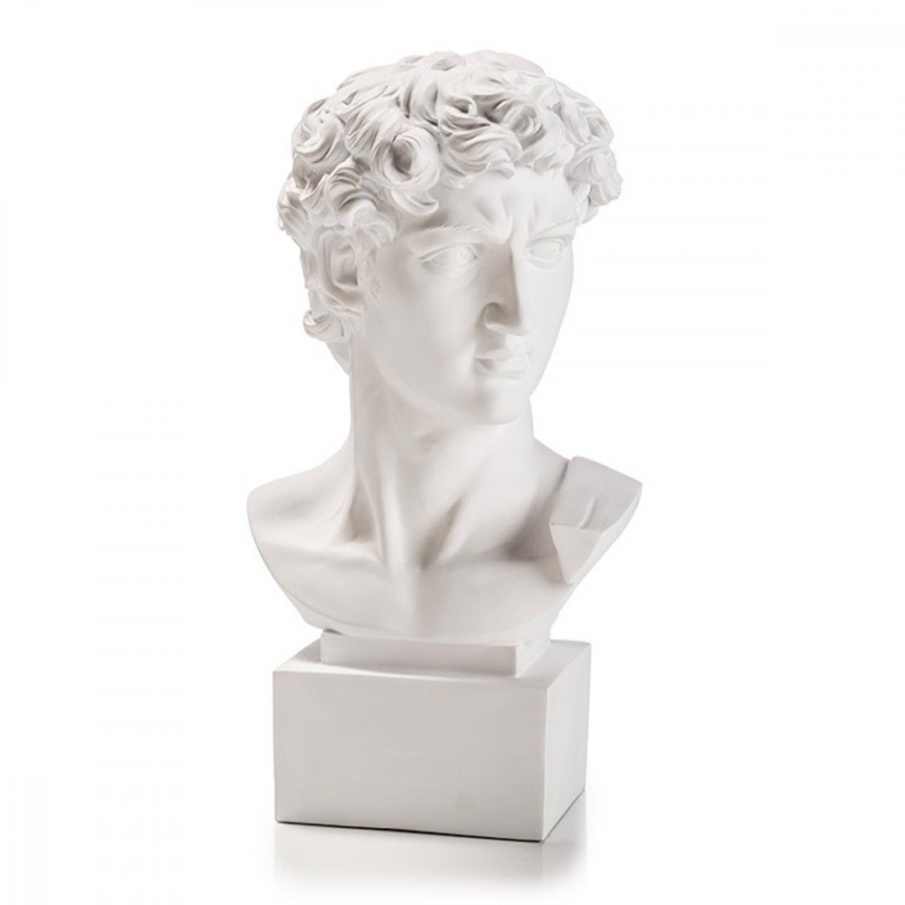 Busto David Large - Bianco