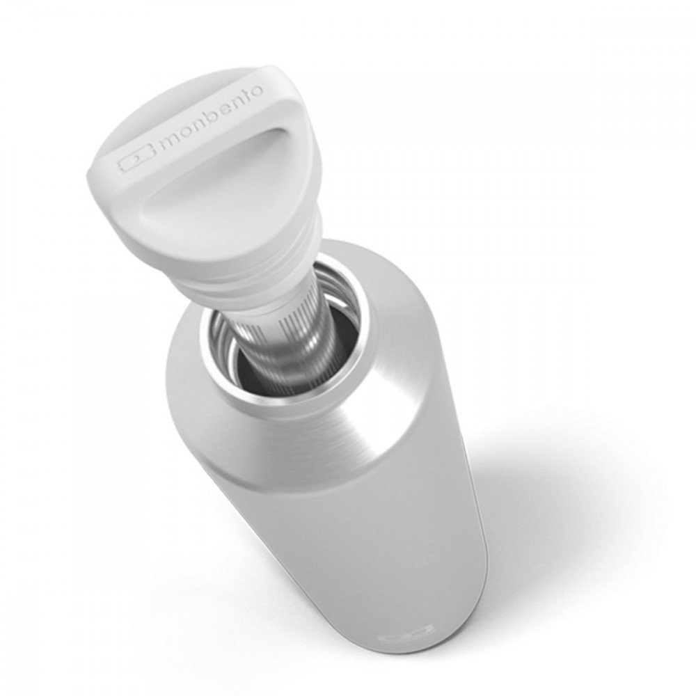 Monbento - Bottiglia Isotermica in acciaio con infusore 500ml Metallic Silver - immagine 2