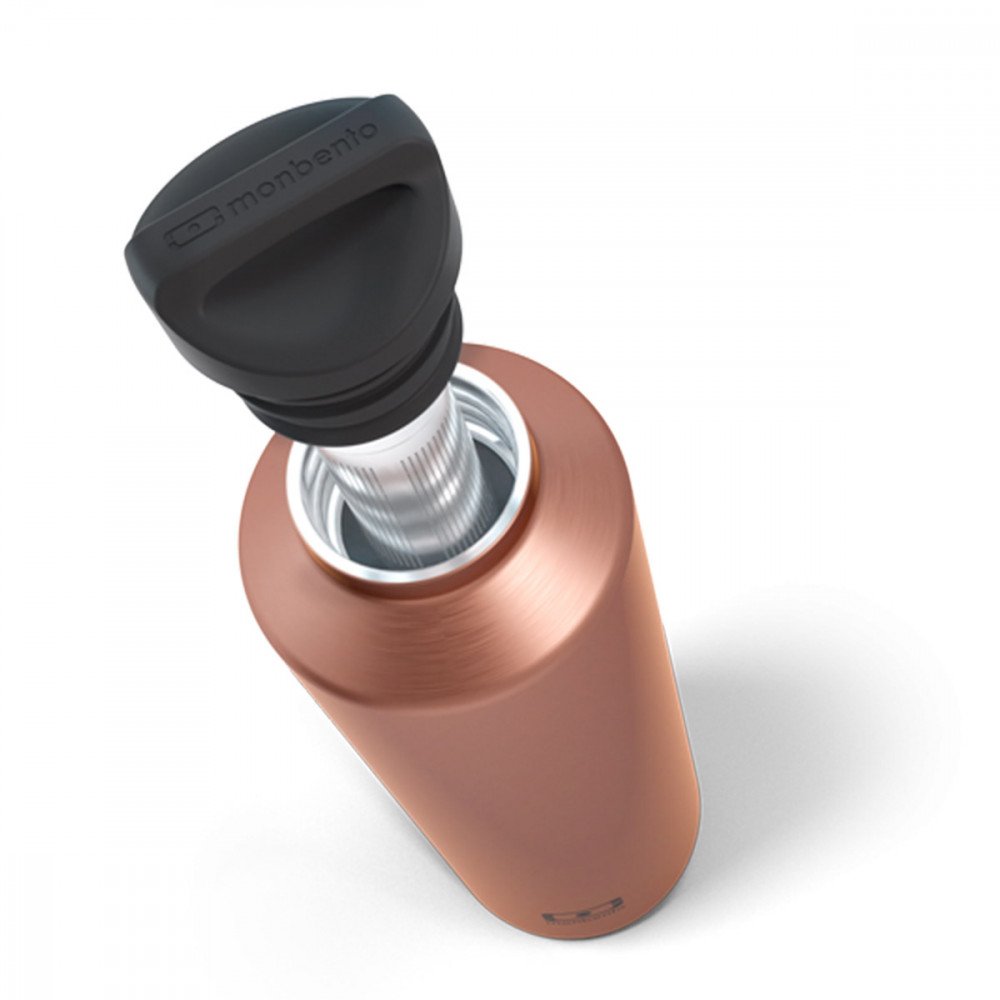 Monbento - Bottiglia Isotermica in acciaio con infusore 500ml Metallic Cuivre - immagine 2