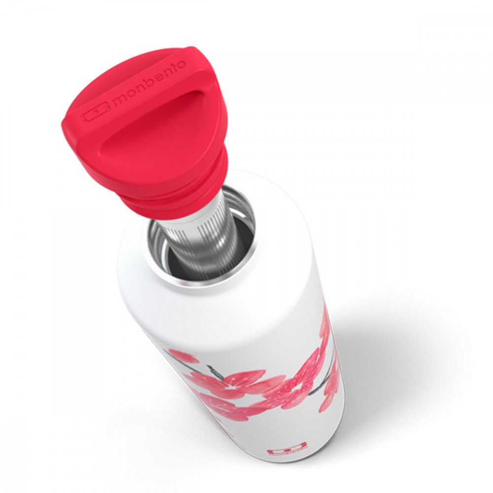 Monbento - Bottiglia Isotermica in acciaio con infusore 500ml Blossom - immagine 3