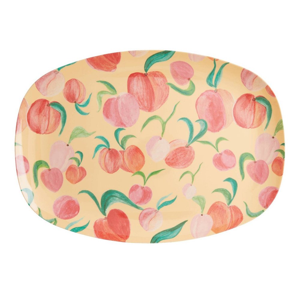 Rice piatto ovale Pesche