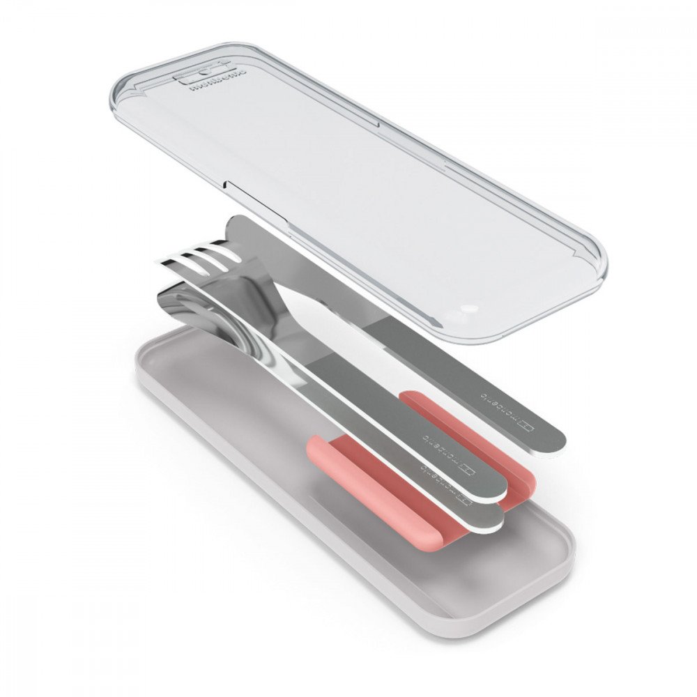 Monbento - Posate Slim Box in Acciaio Inox Flamingo - immagine 2