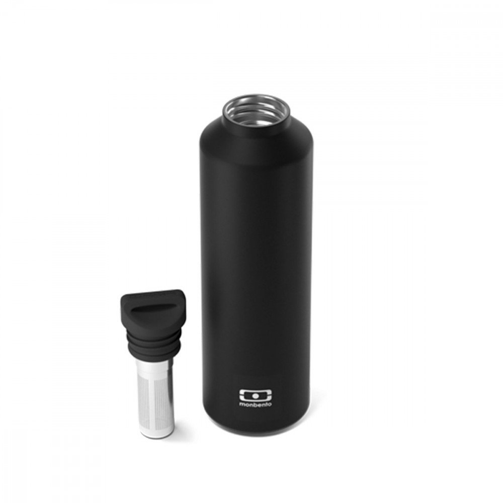 Monbento - Bottiglia Isotermica in acciaio con infusore 500ml Black Onyx - immagine 3