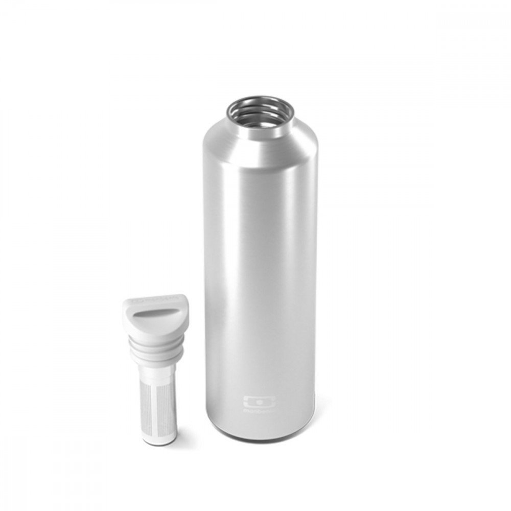 Monbento - Bottiglia Isotermica in acciaio con infusore 500ml Metallic Silver - immagine 3