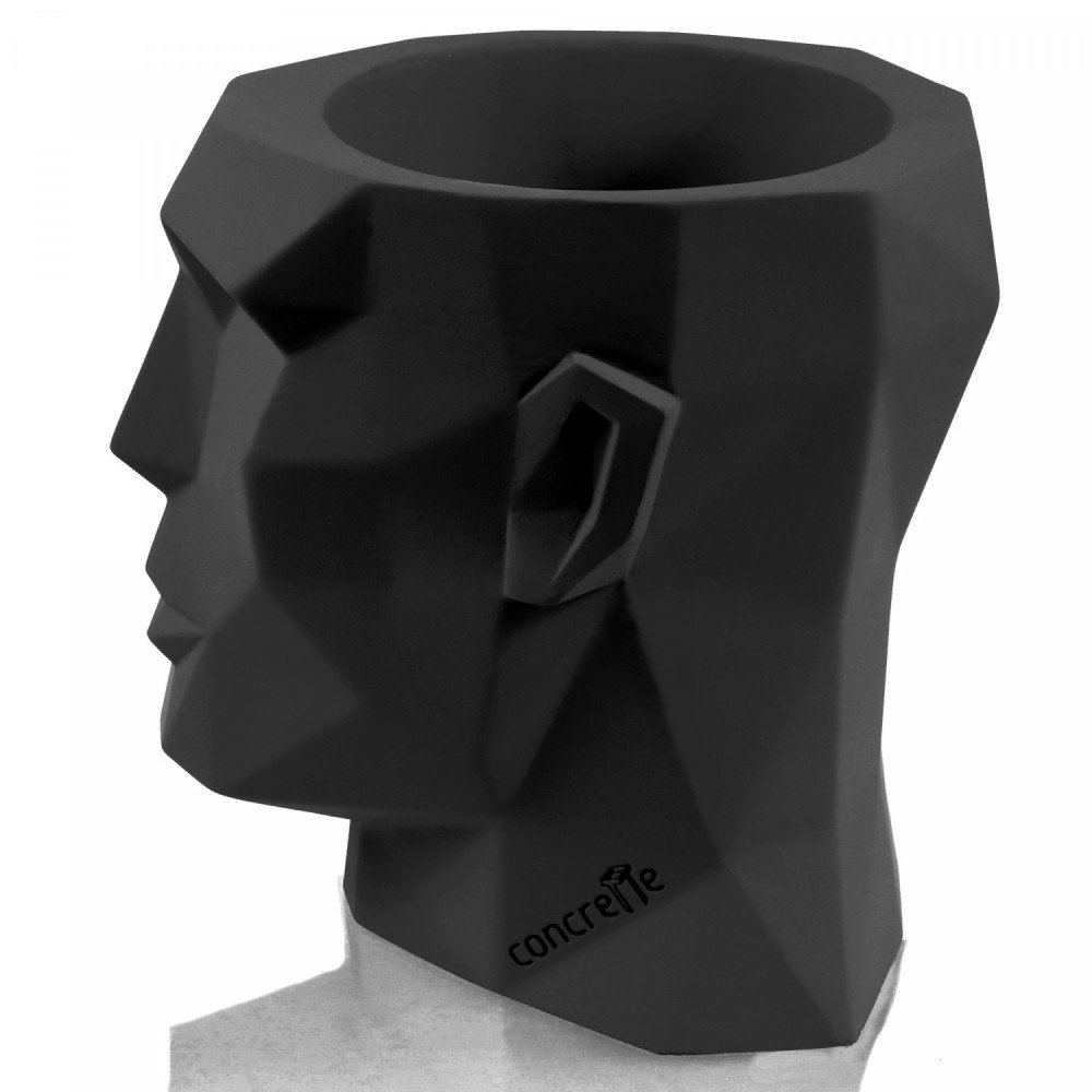 Concrette Vaso Apollo nero piccolo - immagine 3