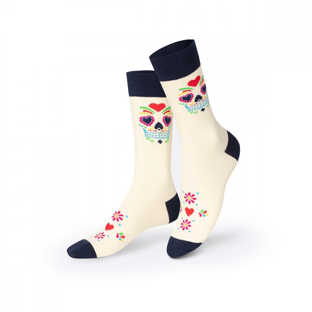 Eat My Socks calzini Calaca White - immagine 2