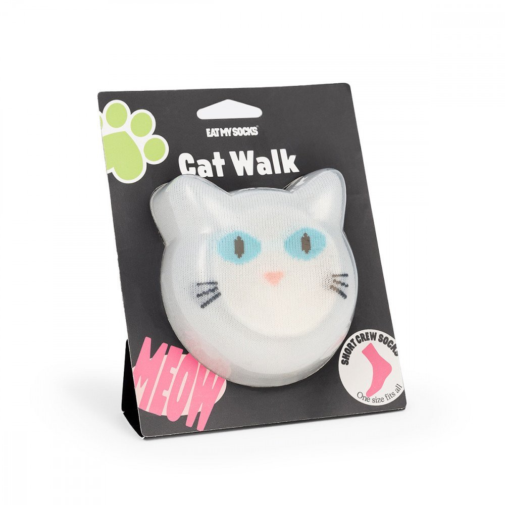 Eat My Socks calzini Cat Walk Bianco