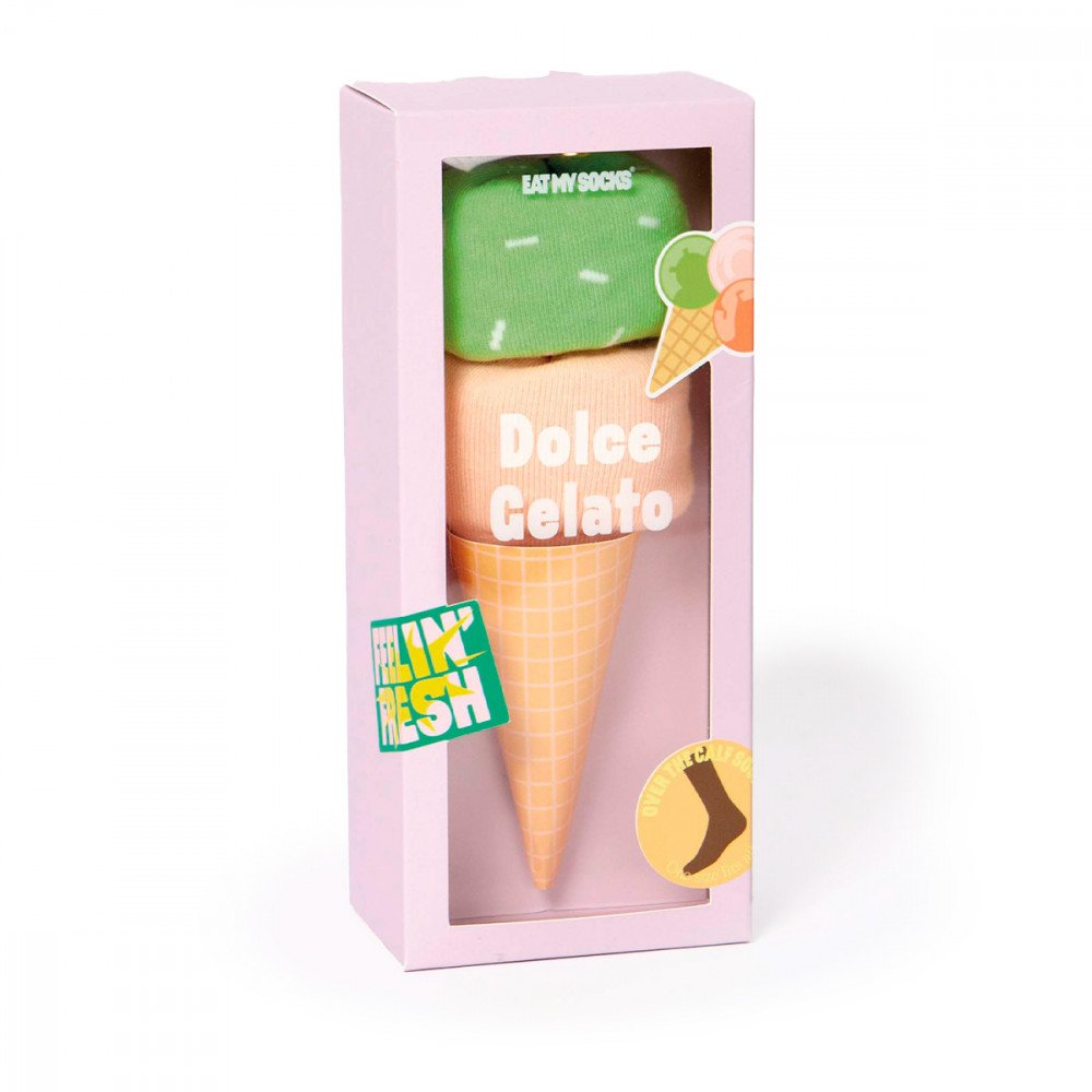 Eat My Socks calzini Dolce Gelato Pink Green