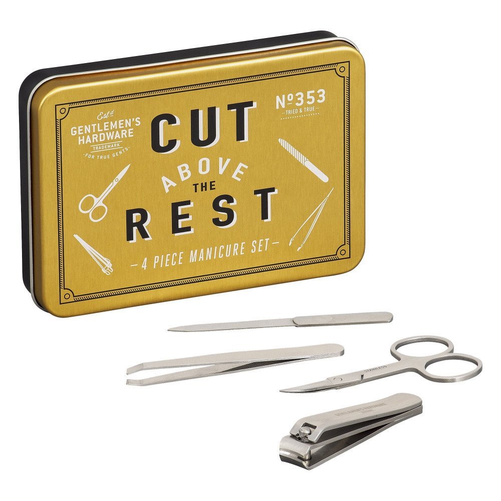 Gentlemen's Hardware Manicure Set in Tin