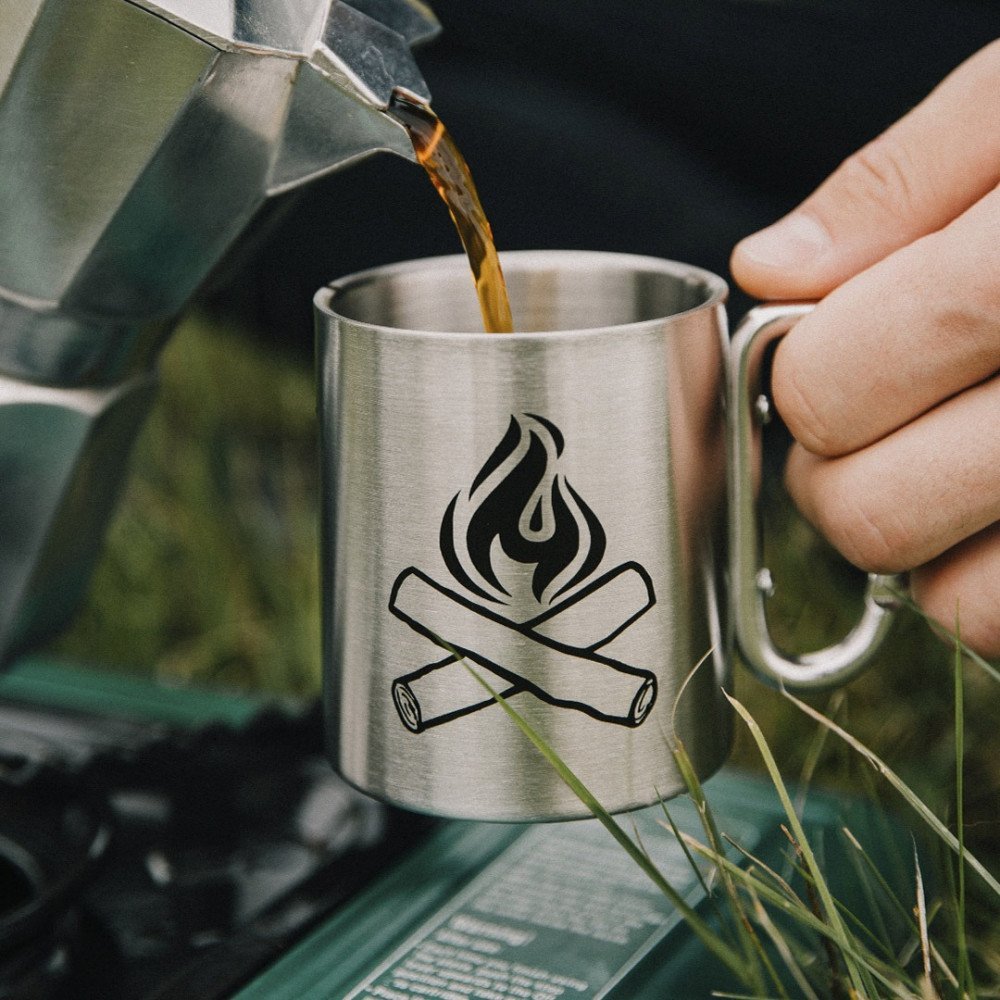 Iron & Glory by Luckies - Happy Camper tazza da campeggio silver - immagine 4