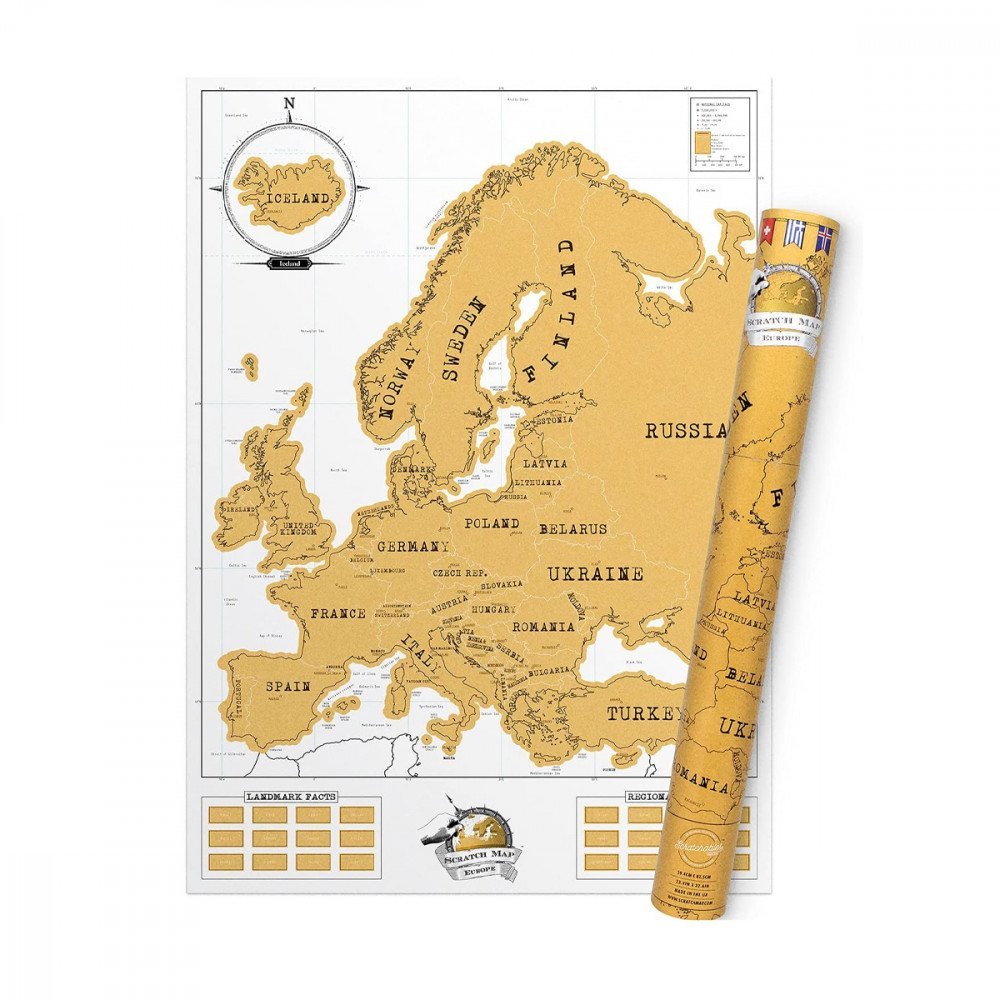 Luckies Scratch Map Europe Edition