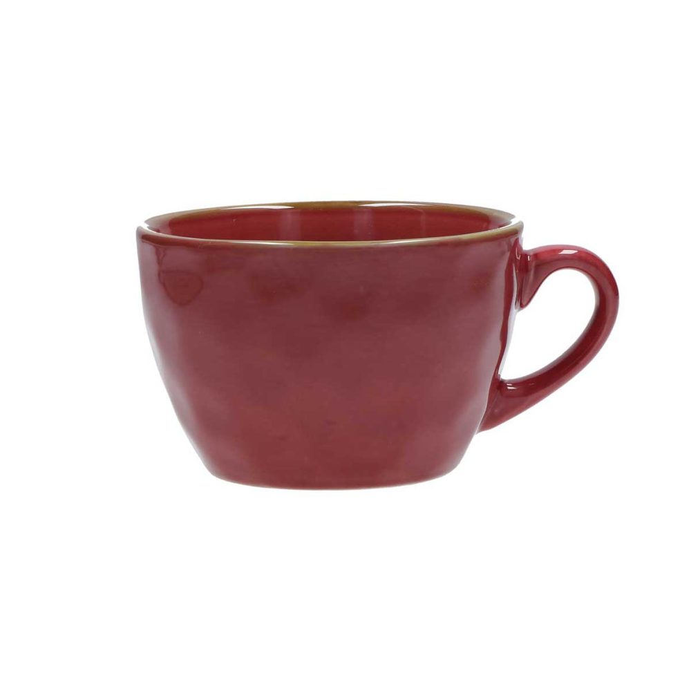Rose e Tulipani Linea Concerto Tazza Colazione Rosso Malaga