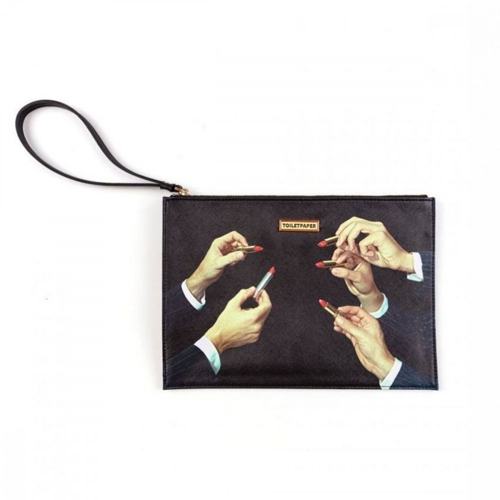 Seletti Toiletpaper Borsa a mano Rossetti