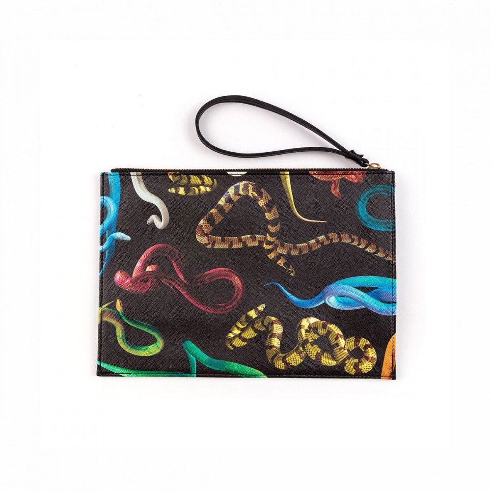 Seletti Toiletpaper Borsa a mano Snakes
