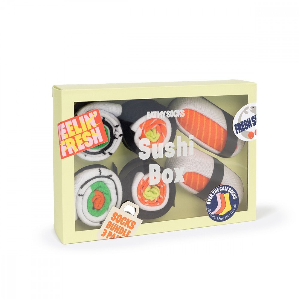 Eat My Socks calzini Sushi Box Set of 3