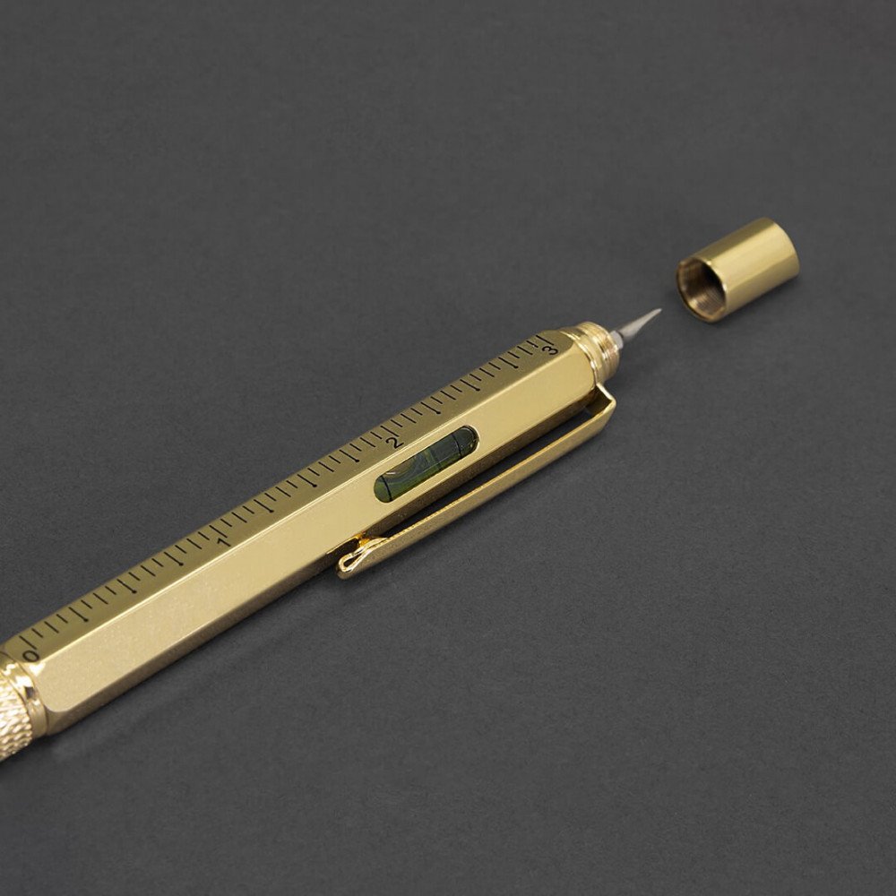 Iron & Glory by Luckies - The Write Tool penna oro con livella - immagine 3