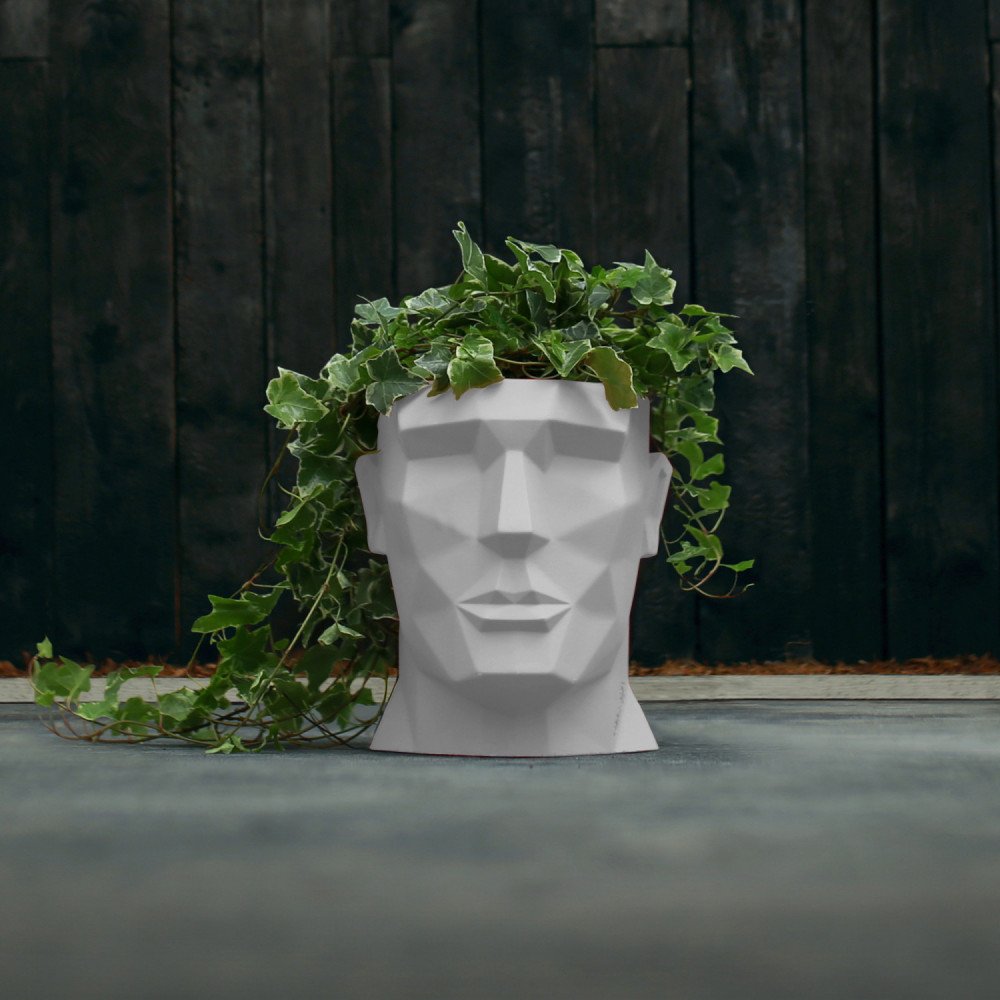 Concrette Vaso Apollo bianco piccolo - immagine 2