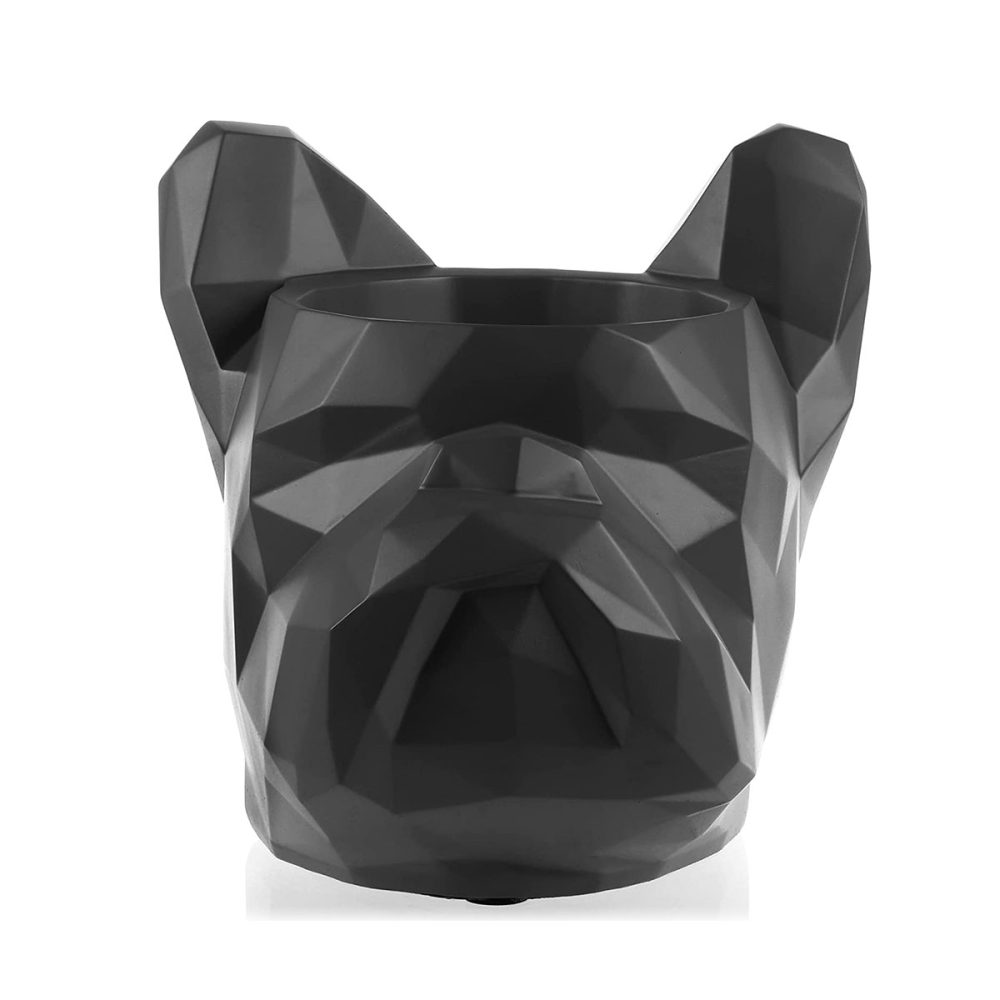 Concrette Vaso Bulldog nero