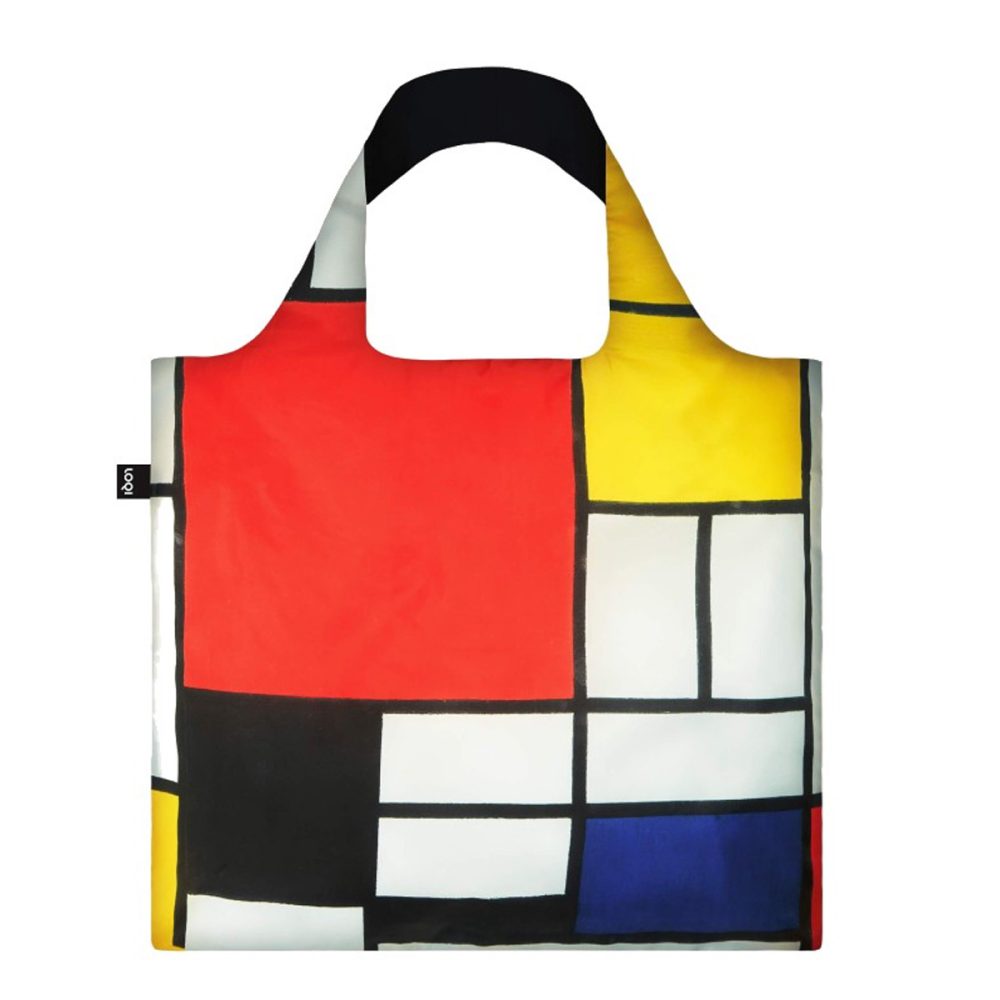 Loqi Shopping Bag Composition with Red, Yellow, Blue and Black