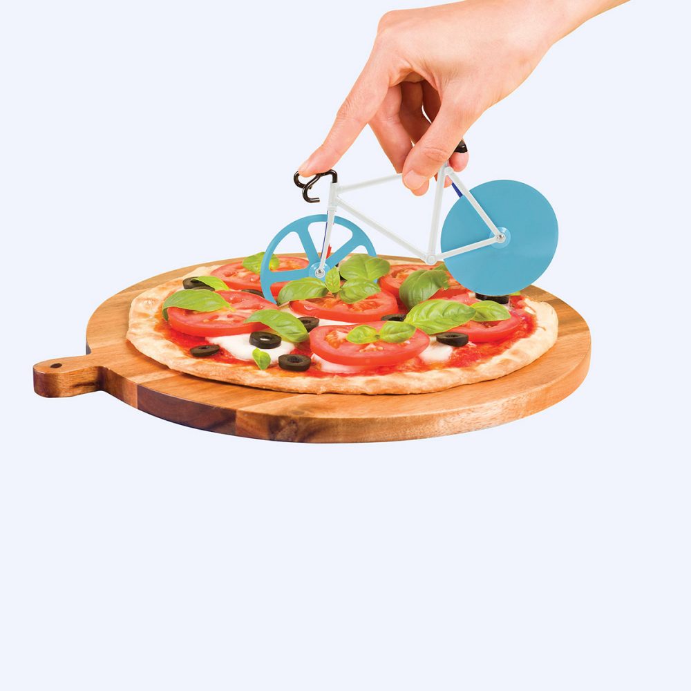 Doiy Fixie Bici taglia pizza Azzurro Antartica - immagine 2