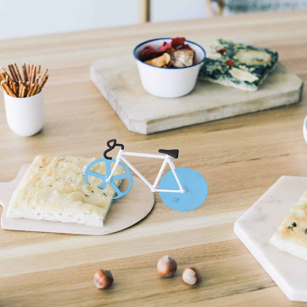 Doiy Fixie Bici taglia pizza Azzurro Antartica - immagine 4