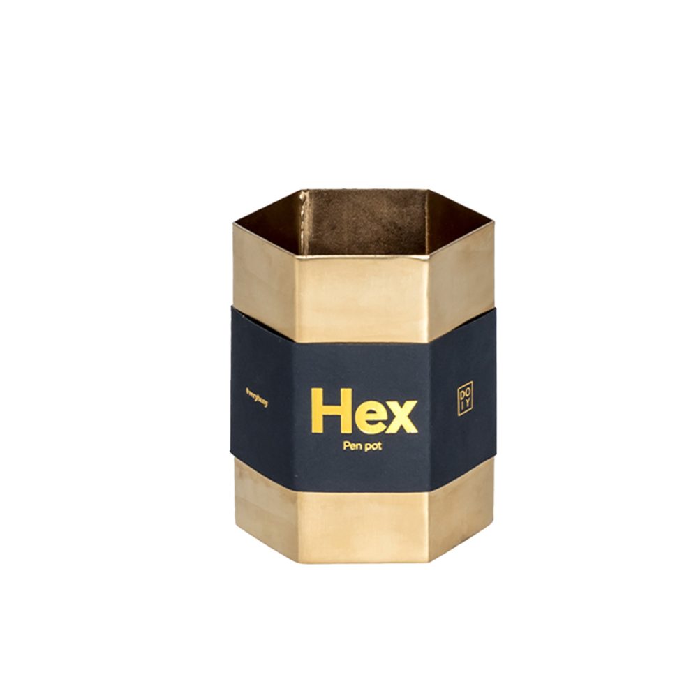 Doiy Portapenne Hex Oro - immagine 3