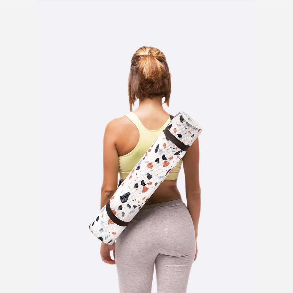 Doiy Tappeto Yoga Terrazzo White - immagine 4