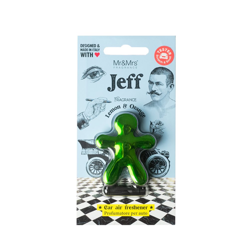 Mr&Mrs Fragrance Jeff Chrome Green Lemon & Orange Profumatore per auto - immagine 2