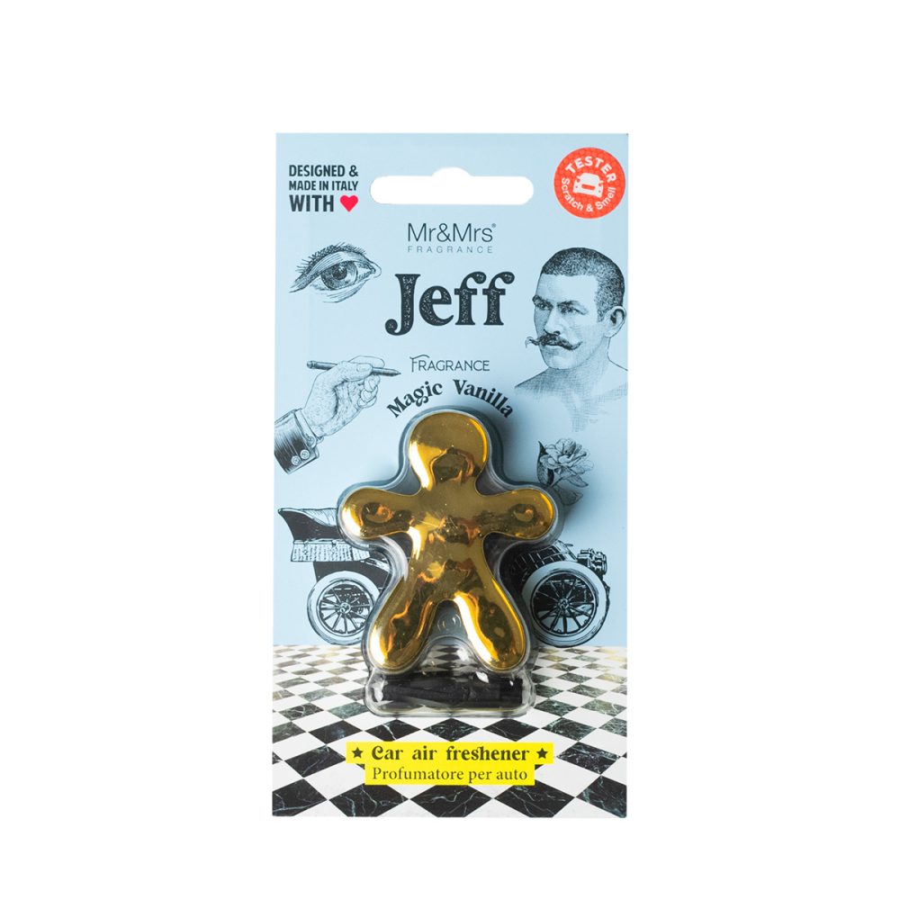 Mr&Mrs Fragrance Jeff Chrome Gold Magic Vanilla Profumatore per auto - immagine 2