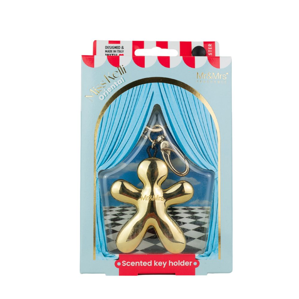 Mr&Mrs Fragrance Miss Kelli Gold Chrome Oriental Portachiavi Charm - immagine 2