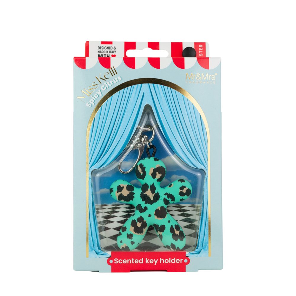 Mr&Mrs Fragrance Miss Kelli Blue Animalier Spicy Citrus Portachiavi Charm - immagine 2