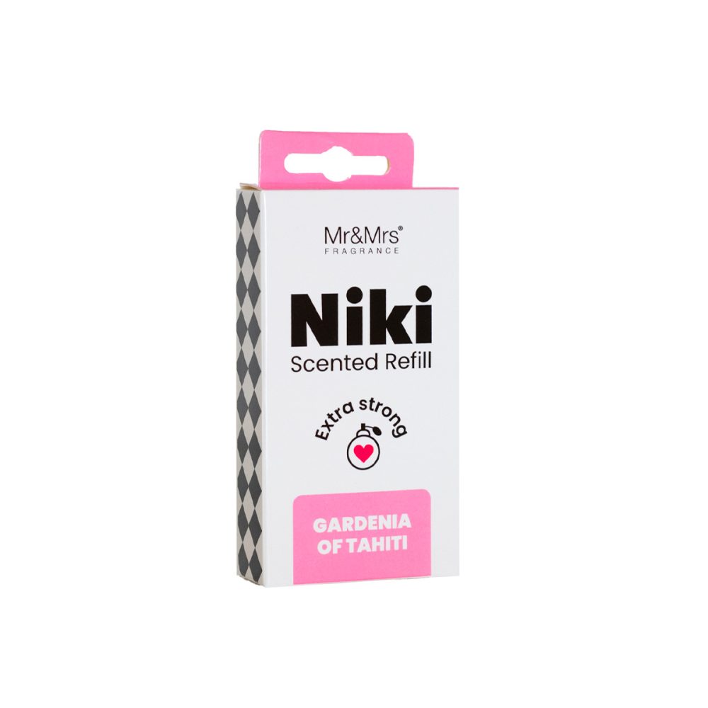 Mr&Mrs Fragrance Refill Niki Gardenia di Tahiti Profumatore per auto