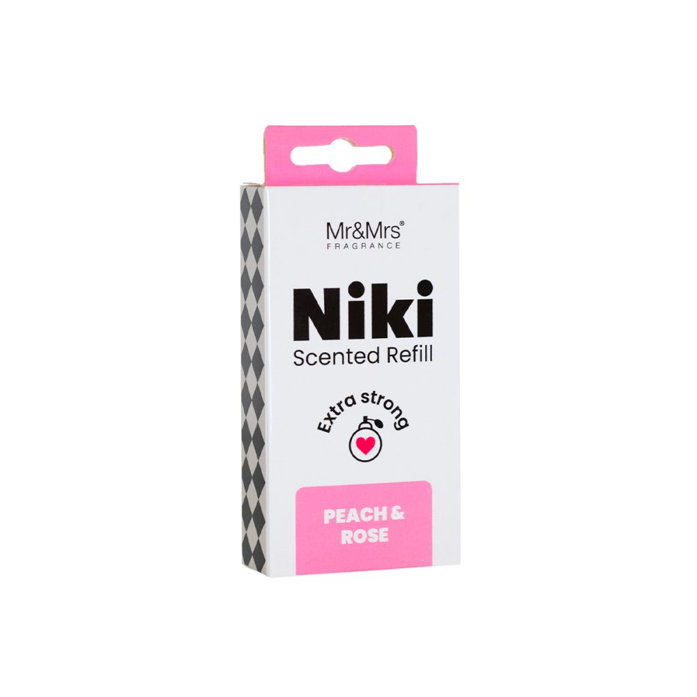 Mr&Mrs Fragrance Refill Niki Peach & Rose Profumatore per auto