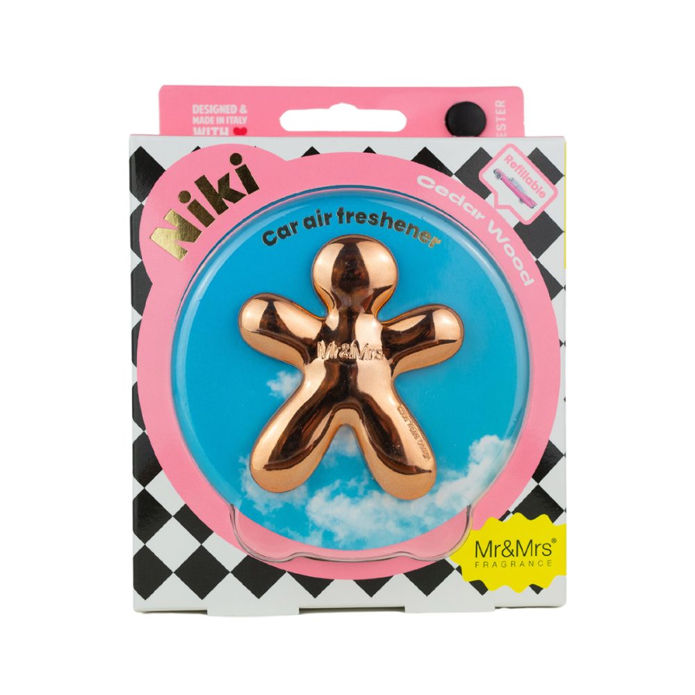Mr&Mrs Fragrance Niki Rose Gold Cedar Wood Profumatore per auto ricaricabile - immagine 2