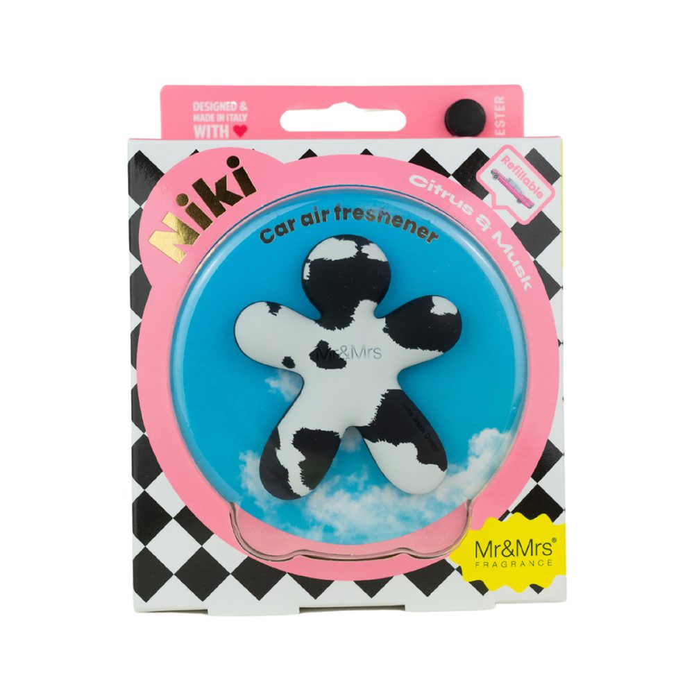 Mr&Mrs Fragrance Niki Camouflage b&w Citrus and Musk Profumatore per auto ricaricabile - immagine 2