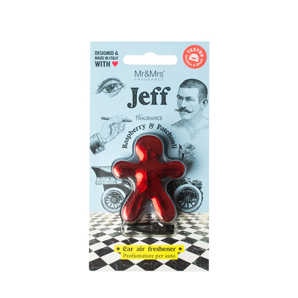 Mr&Mrs Fragrance Jeff Chrome Red Raspberry & Patchouli Profumatore per auto - immagine 2