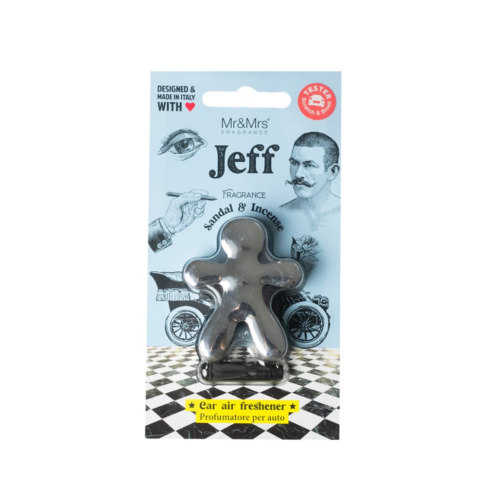 Mr&Mrs Fragrance Jeff Chrome Silver Sandal & Incense Profumatore per auto - immagine 2